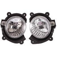 1Pair Car Front Bumper Fog Lights Assembly Driving Lamp Foglight Grille Signal Lamp with Bulb for Kia Cerato 2005 2006