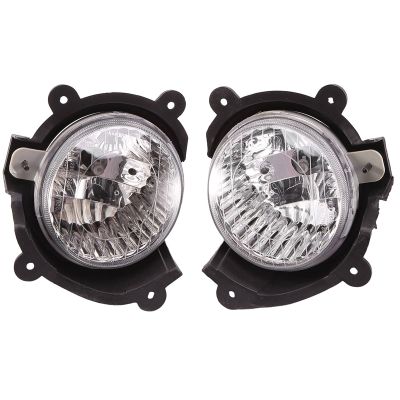 1Pair Car Front Bumper Fog Lights Assembly Driving Lamp Foglight Grille Signal Lamp with Bulb for Cerato 2005 2006