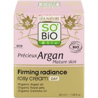 SOBiO etic | PRECIOUS ARGAN FIRMING RADIANCE ROSY DAY CREAM MATURE SKIN ครีมบำรุงผิวสำหรับกลางวัน เนื้อละมุนดั่งกลีบกุหลาบ สำหรับผิวสูงวัย40+เพิ่มความกระชับเปล่งปลัง