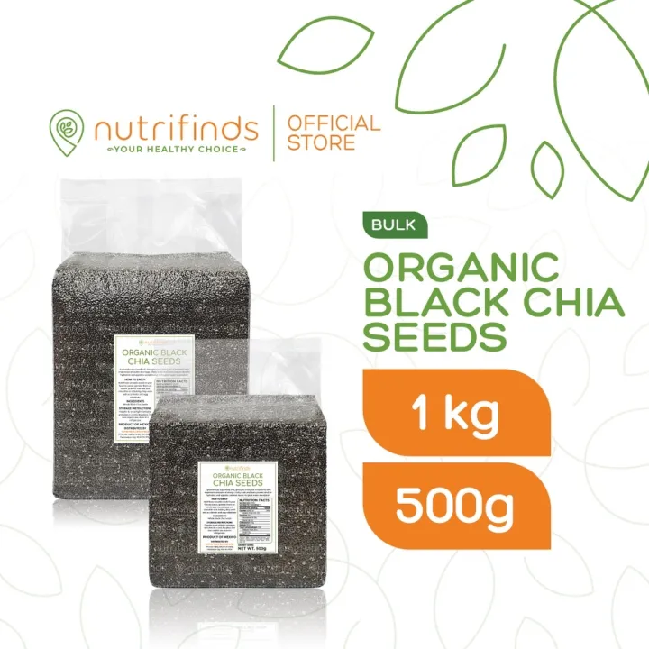 Nutrifinds® Organic Black Chia Seeds BULK Lazada PH