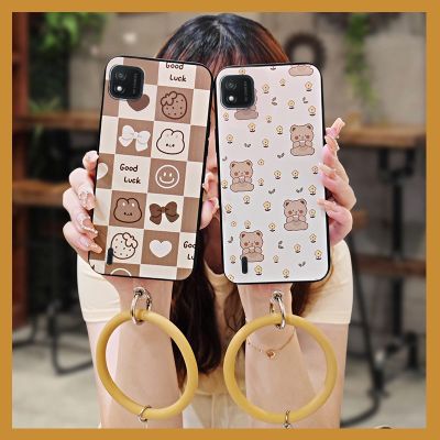 advanced hang wrist Phone Case For Wiko Y62 ring liquid silicone cartoon cute luxurious soft shell heat dissipation