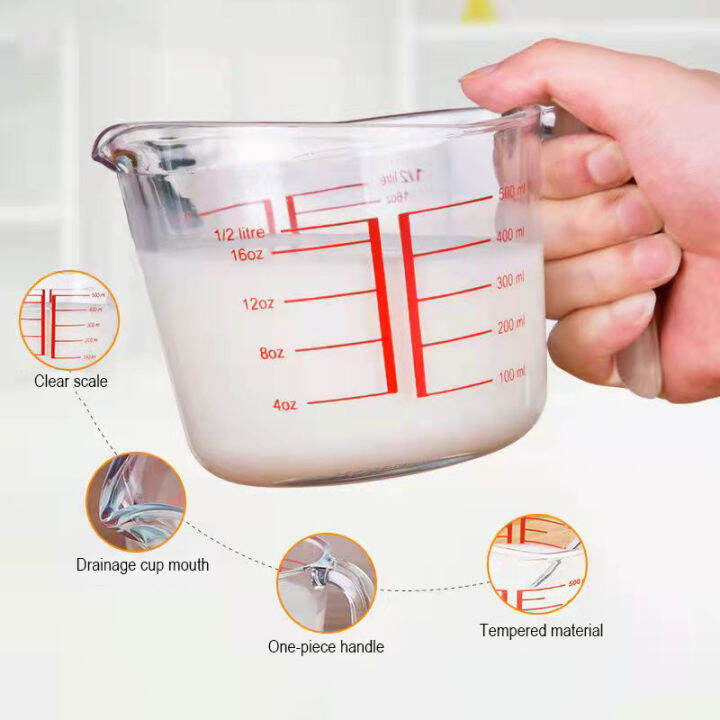 แก้วตวง-แก้วตวง-8-ออนซ์-250ml-500ml-1000ml-ถ้วยตวง-measuring-cup-แก้วชงกาแฟ-ถ้วยตวงน้ำ-ถ้วยตวง-ทนความร้อนสูงxph162