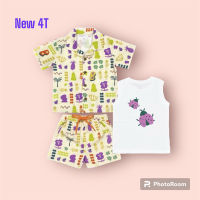 [NEW] Babylovett sunshine and little pears-ชุดเซ็ตเชิ้ต เสื้อแขนกุด ไซส์ 4T .ba