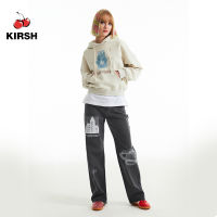 [KIRSH] DOODLE CHERRY PLANET DENIM PANTS  | 23SS | Women Pants | Denim Jeans | Jeans | Jeans Woman | Korean Brand | Korean Style | Korean fashion | denim pants | Korean pants | high waisted jeans