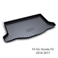 1Set Car Cargo rear trunk mat For Honda Fit 2014 2015 2016 2017 Car-styling Boot Tray Waterproof Anti-slip mat Accessories