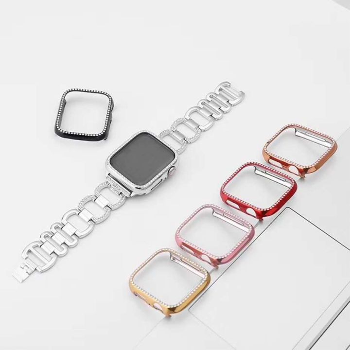 มาใหม่-daimonds-case-เคสเพชร-สำหรับ-apple-watch-series-se-6-5-4-sาคาต่อชิ้น-เฉพาะตัวที่ระบุว่าจัดเซทถึงขายเป็นชุด