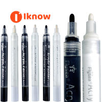 I Know Black And White Highlight Marker Set Ceramic Art Painting Graffiti White Acrylic Pen