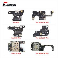 โมดูลไมโครโฟนซิมการ์ดถาดผู้ถือสำหรับ Huawei P30 P20 ดู 30 Mate 10 20 30 Pro MIC FLEX CABLE REPLACEMENT Parts-hgggfg