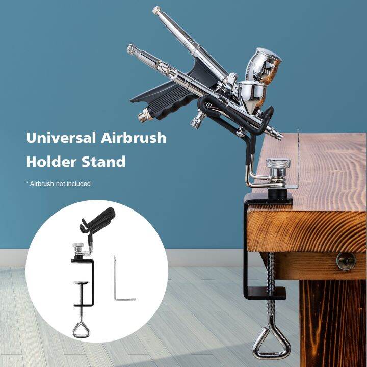 Universal Airbrush Holder Stand Airbrush Cleaning Tool Two-Brush