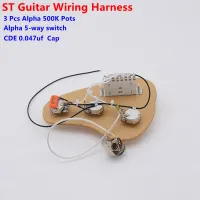 1 Set SSH Electric Guitar Wi Harness ( 3X 500K Pots + 5-Way Switch + Jack ) For ST  Guitar Kit