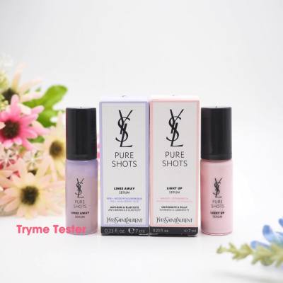 ฉลากไทย YSL Pure Shot Light up serum and Lines Away serum 7ml.