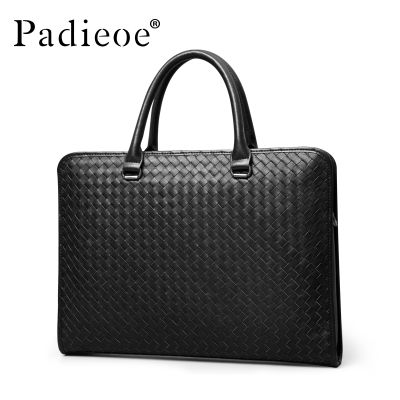 Vegetable tanned hand-grain cowhide mens bag briefcase leather mens handbag can be hung luggage travel computer bag