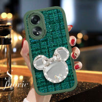 เคสโทรศัพท์พร้อมสำหรับ A58 OPPO 4G สำหรับ OPPO A58 4G เคสหลังผ้ากระจกนิ่มเคสโทรศัพท์คลุมผ้าซิลิโคน