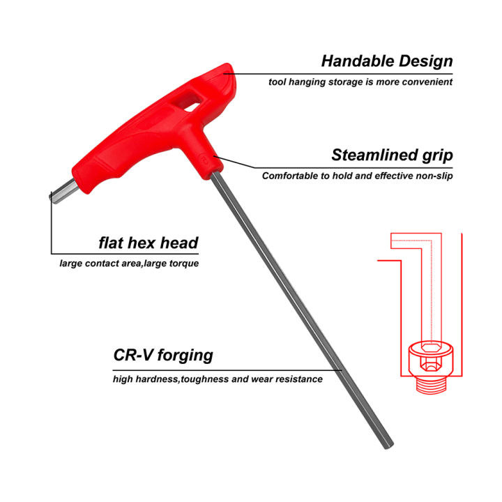 wiseup-7-pcs-hex-key-set-multifunctional-allen-wrench-flathead-t-handle-spanner-hexagon-screwdriver-car-bike-repair-hand-tools