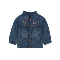 เสื้อกันหนาวเด็กผู้หญิง Mothercare embroidered denim jacket WC098