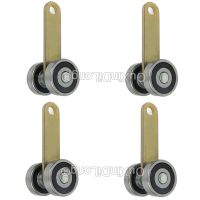 ✽๑ 4PCS Industrial Door Pulley Sliding Door Hanging Wheel Bearing Wheels Slide Rail Hanging Sliding Door Roller Accessories FG1094