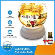 Combo Đèn Xông Tinh Dầu Gốm Bát Tràng Mini + Tặng 1 Chai Tinh Dầu 10ml Và