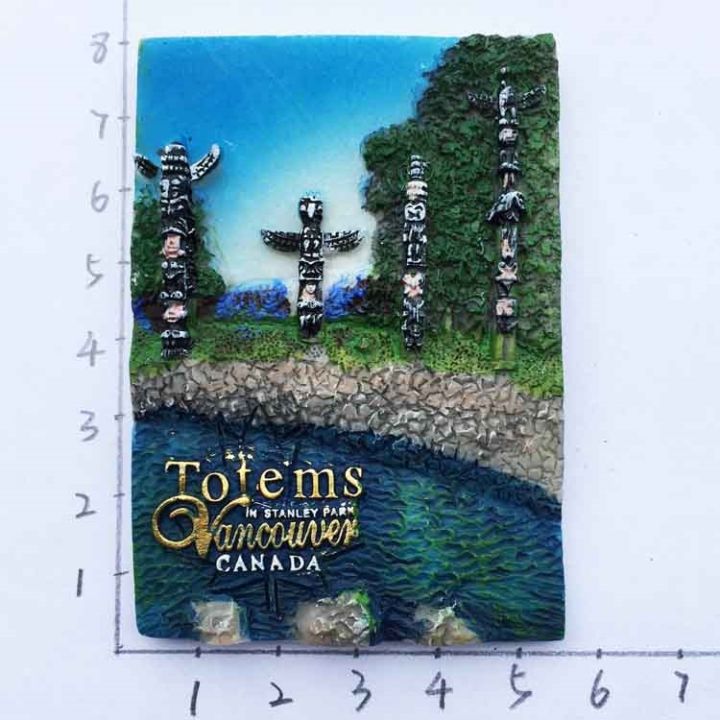 canada-vancouver-totems-fridge-magnet-toronto-victoria-tourist-souvenir-house-decoration-resin-refrigerator-magnetic-stickers