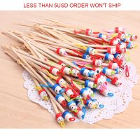 【cw】 5/10 pcs/lot Cartoons Ear Picks Wood Wax Remover Cleaner Color Hot Selling