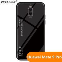 Zeallionสำหรับ [Huawei Mate 9 Pro] ไล่โทนสีกระจกปกหลังกรณีโทรศัพท์ป้องกัน