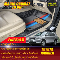 Toyota Harrier 2003-2013 Full Set B (ชุดเต็มคันรวมถาดท้ายรถแบบ B) พรมรถยนต์ Toyota Harrier 2003 2004 2005 2006 2007 2008 2009 2010 2011 2012 2013 พรมไวนิล 7D VIP Magic Carmat