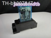 ▧✳  220V AC Coil Power Relay DPDT LY2NJ HH62P L JQX 13F 10A With PTF08A Socket Base