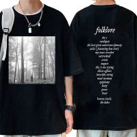 Singer Taylor Printing Men Women T-shirt Folklore Cotton Oversized Classic Streetwear T Shirt Leisure Fashion Short-Sleev Summer