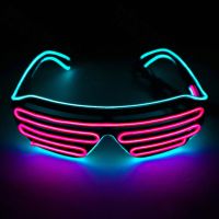 Luminous LED Glasses Light Up Shades Flashing Luminous Rave Night Christmas Activities Wedding Birthday Party Decoration