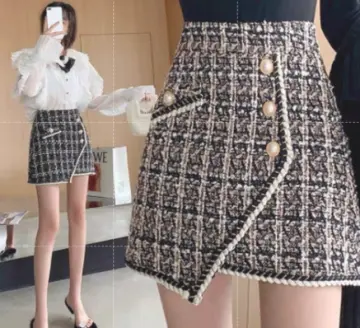 Button down shop skirt korean fashion