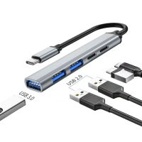 แท่นวางมือถือ Zesc007สำหรับแท็บเล็ตการถ่ายโอนข้อมูลความเร็วสูงฮับ Usb-C 5พอร์ตการถ่ายโอนข้อมูลความเร็วสูงสำหรับแล็ปท็อปแมคบุ๊คแท่นวางมือถือมัลติฟังก์ชั่นพร้อมอะแดปเตอร์จอหลาย Usb3.0ปลั๊กแอนด์เพลย์