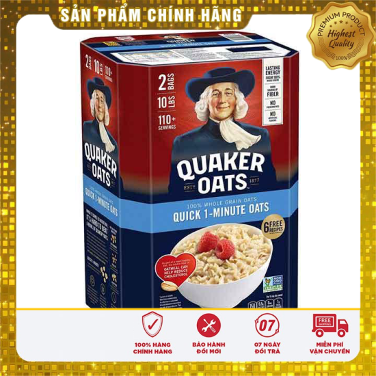 Yến mạch mỹ quaker oats quick 1 minute 4 - ảnh sản phẩm 1