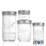 GF Ball Mason Jars with Airtight Lids Wide Mouth & Standard Mouth Glass