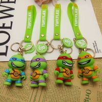 Teenage Mutant Ninja Turtles Keychain Pendant Anime Cute Car Key Ring Bag Accessories Silica Gel Children Adults Christmas Gifts