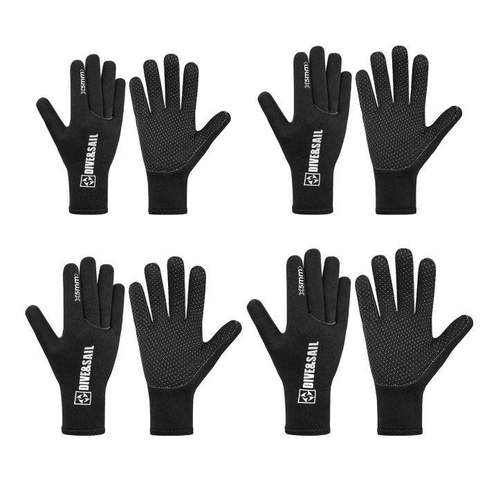 water-s-5mm-neoprene-finger-wetsuit-s-สำหรับดำน้ำ-ดำน้ำ