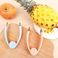 Pineapple Corer Strawberry Clip Multi-Purpose Pineapple Eye Remover Huller Vegetable Fruits Peeler Kitchen Tweezers Gadgets Graters  Peelers Slicers