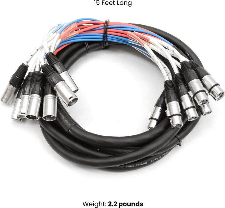 seismic-audio-speakers-8-channel-low-profile-xlr-send-sub-snake-cable-xlr-splitter-cable-15-feet