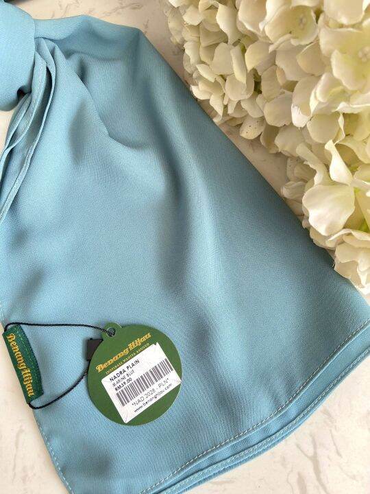 benang hijau instant shawl