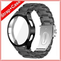 Suitable For Strap Case Samsung Galaxy Watch 4 Classic 46/42Mm Protector Clear Resin Band Bracelet 041