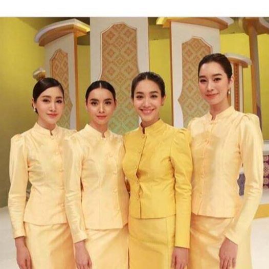 l-xlเซทชุดไทยจิตรลดาเหลืองทองอัดกาว-ชุดสงกรานต์ผญ-ชุดงานบวช-ชุดไทยเจ้าสาว-ชุดผ้าไหมไปงาน-ชุดผ้าไหมไทย-ผญ-ชุดผ้าถุงไปงาน-ชุดแม่เจ้าสาว