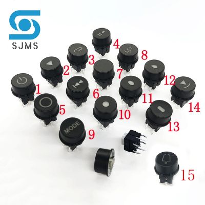 【CW】✔  2Pcs 8x8x8.5mm DIP-6P With Tactile Push Momentary   Can transmit light Round button Cap