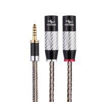 Hifi 4.4mm to 2XLR Cable High Quality OCC Sterling Silver 3pin XLR Balanced Male Audio Adapter Cable for Mp3 DAC AMP