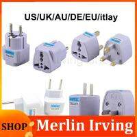 Merlin Irving Shop Universal US/UK/AU/DE Plug Adapter USA To Euro Europe Travel Wall AC Power Charger Adapter Converter 2 Round Pin Socket