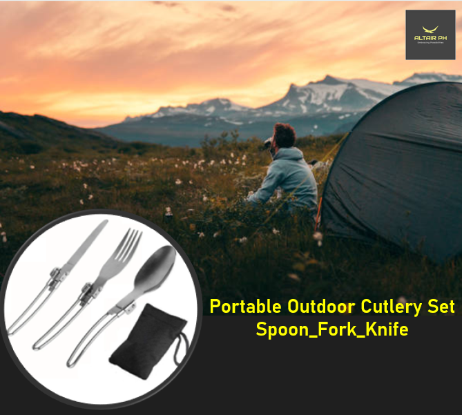 Portable Outdoor Cutlery Set SpoonForkKnife Lazada PH