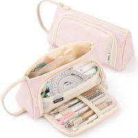 Stylish Stationery Organizer. Portable Pencil Storage Bag Zipper Storage Pencil Bag Pencil Case With Large Capacity Office Stationery Organizer