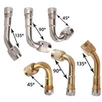 【YF】 45/90/135-Degree Bicycle Motorcycle Inflatable Brass Valve Extension Rod Pipe Adaptor Tyre Tube Car Bike Wheel Tires Parts