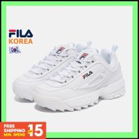 CODkecanm8 [FILA Korea ✈ DISRUPTOR 2 121/white] Men Women Chunky Ugly Sneakers