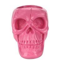 Skull Office Stationery Storage Pen Container Terror Funny Man Skull Makeup Pen Storage Container