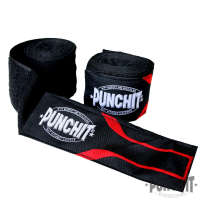 Punch it Hand Wraps 4.6 m Black&amp;Red