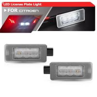 2PCs For Citroen C3 III C4 Hatchback MK2 C4 Cactus C4 Picasso II C5 RD TD Canbus Led Number License Plate Lights Car-Styling