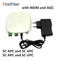 SC APC optical receiver SC/APC-SC/UPC with WDM and AGC Mini Node Indoor Optical Receiver with white plastic case